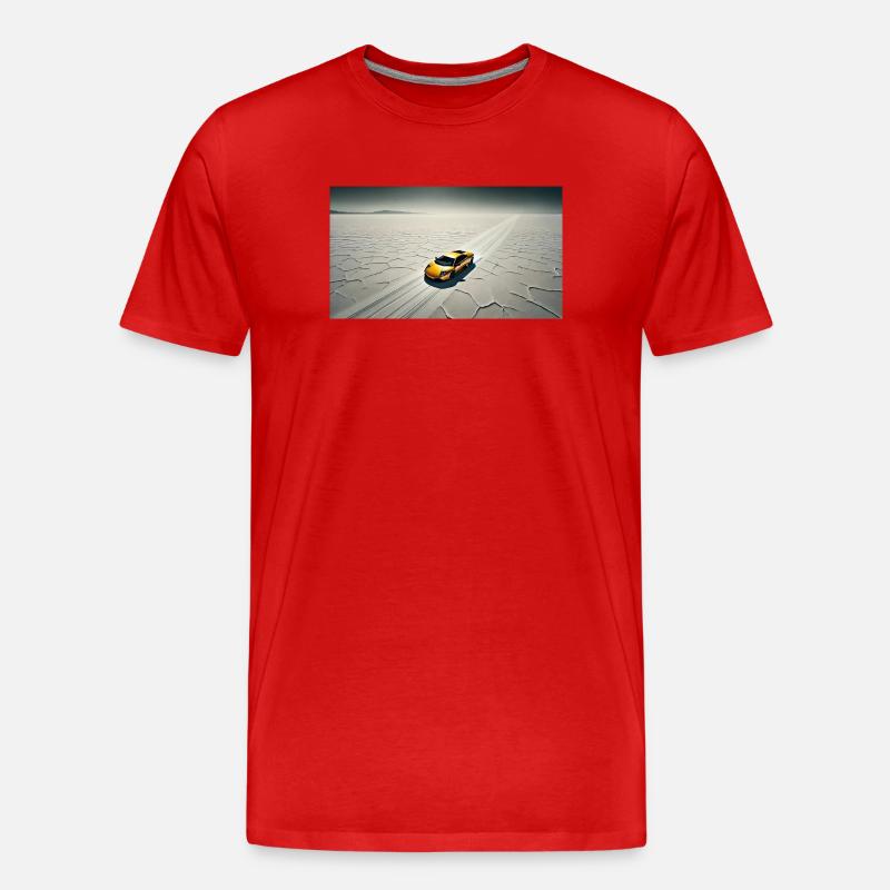 Auto - Männer Premium Bio T-Shirt - Rot
