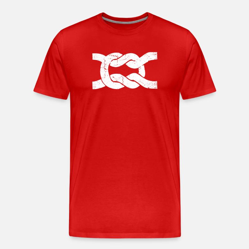Sailor's knot | node | Node - Men's Premium Organic T-Shirt - red