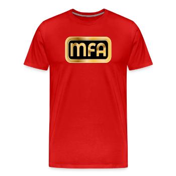 Medical assistant - Men's Premium Organic T-Shirt - red - Front - Damien (186cm)