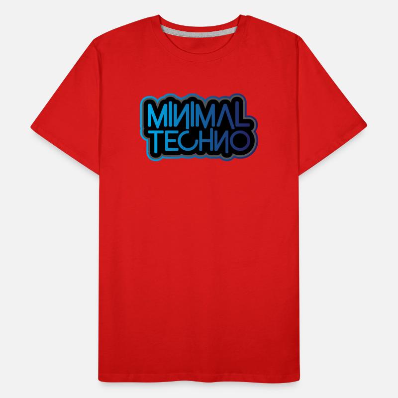 Minimaler Techno Männer Premium Bio T-Shirt