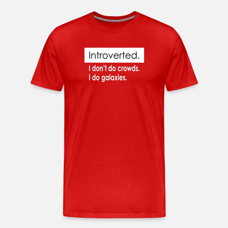Introvertierte Zitate - Männer Premium Bio T-Shirt - Rot