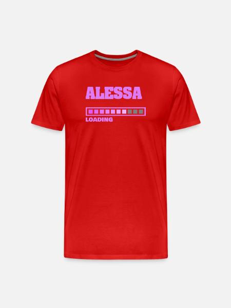 ALESSA - T-shirt bio Premium Homme - rouge