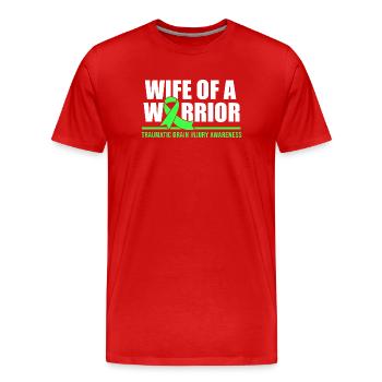 Car accident Traumatic brain injury Traumatic brain injury - Men's Premium Organic T-Shirt - red - Front - Damien (186cm)