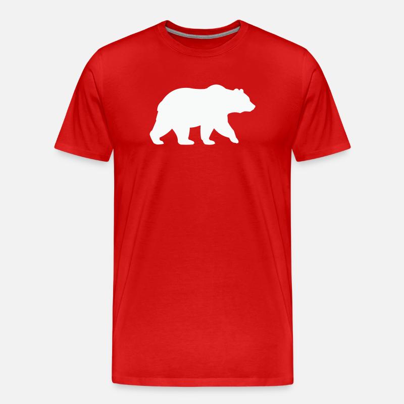 baer- - Männer Premium Bio T-Shirt - Rot