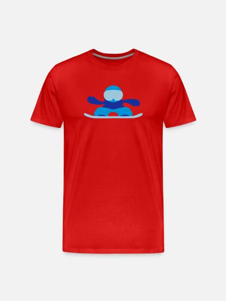 snowboardeuse - T-shirt bio Premium Homme - rouge