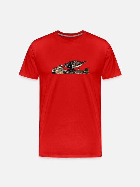 HGWild - Turnstone - Men's Premium Organic T-Shirt - red
