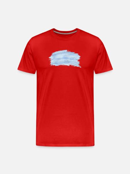 Background blue black - Men's Premium Organic T-Shirt - red