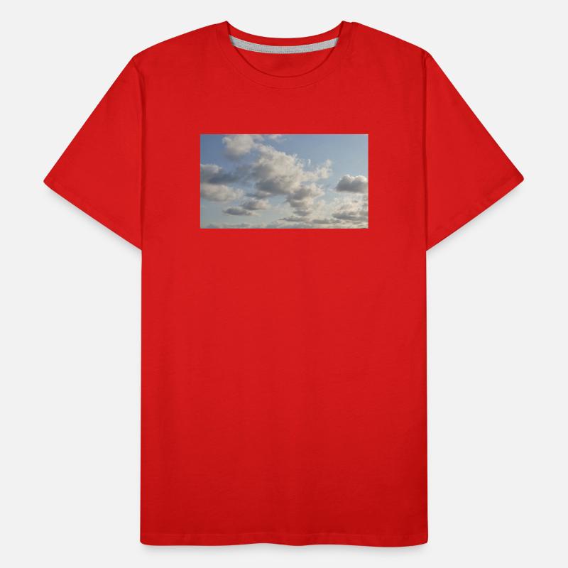 Sky Soft Clouds Men's Premium Organic T-Shirt