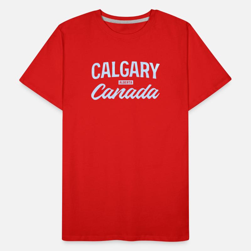  Calgary Alberta Canada – Retro Städte Design Männer Premium Bio T-Shirt