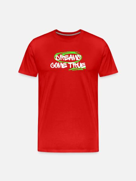 Inspiring graffiti with a dream motif - Men's Premium Organic T-Shirt - red