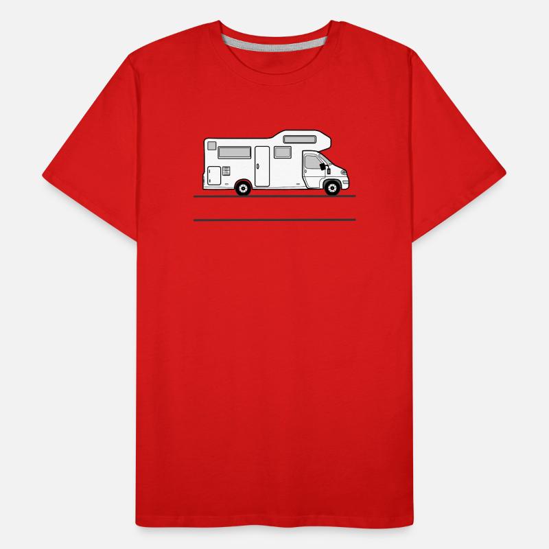 Bannière de camping-car T-shirt bio Premium Homme