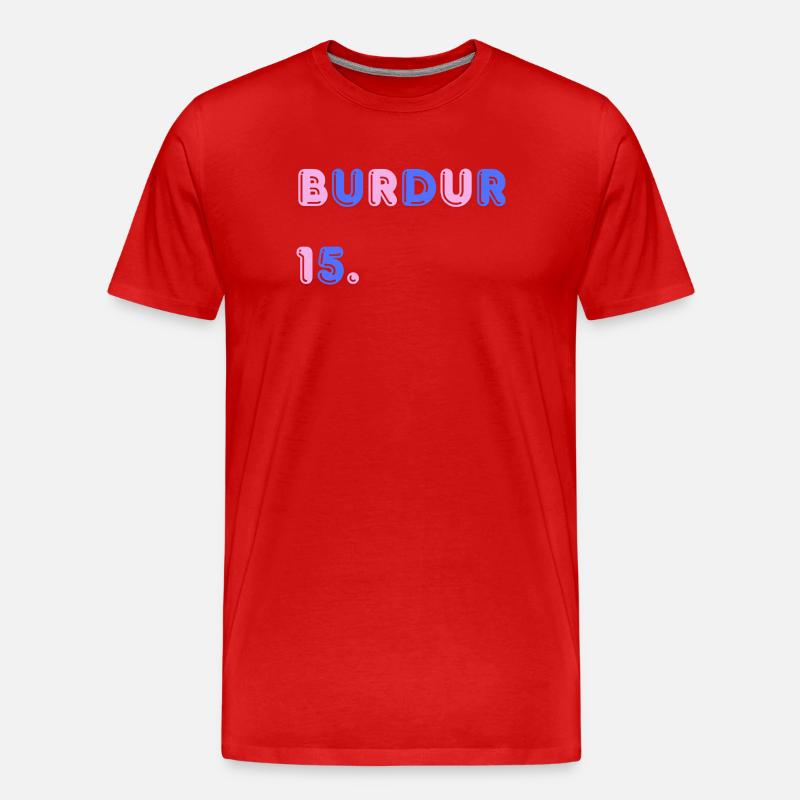 Burdur - Männer Premium Bio T-Shirt - Rot