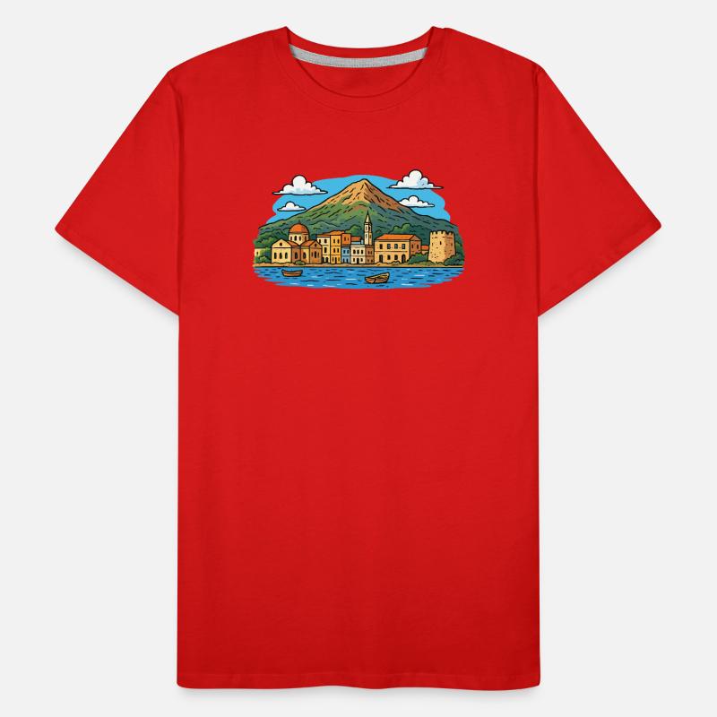 Île de Crète T-shirt bio Premium Homme