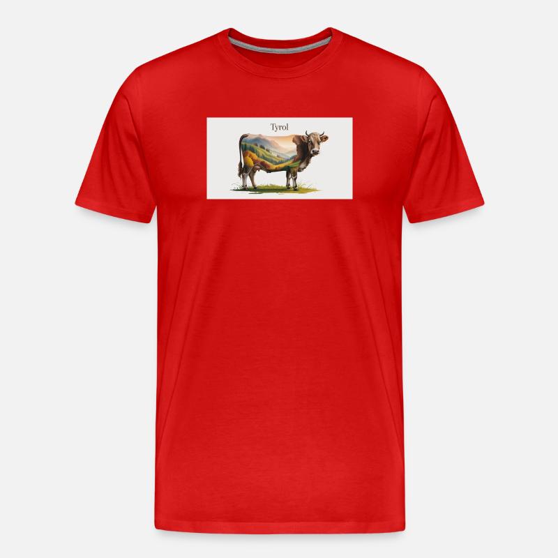 Tyrol - Männer Premium Bio T-Shirt - Rot