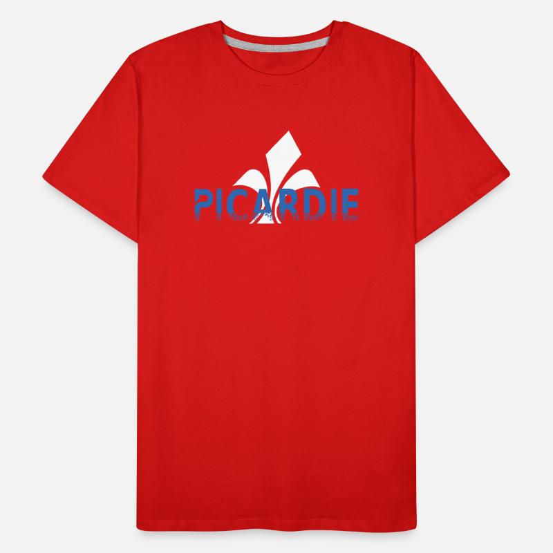 Picardy Fleur de lis Stylized Men's Premium Organic T-Shirt