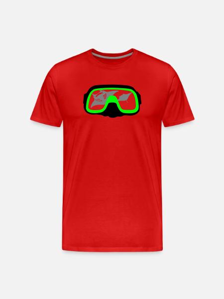 Diving goggles - Men's Premium Organic T-Shirt - red