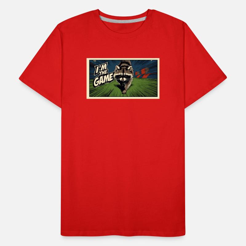 Ich bin das Game Waschbär Männer Premium Bio T-Shirt