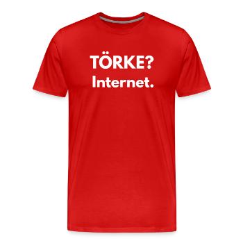 Törken, Meme, Funny, Funny, Turkey - Men's Premium Organic T-Shirt - red - Front - Damien (186cm)