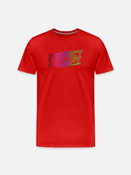Inspect & Adapt, Agile Coach Scrum Mug - Men's Premium Organic T-Shirt - red