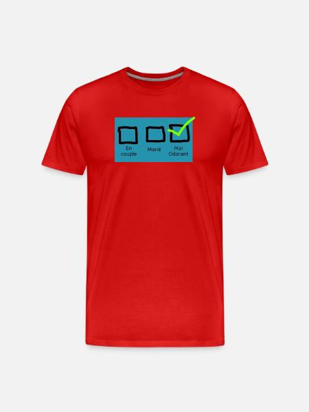 Malodorant - T-shirt bio Premium Homme - rouge