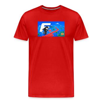 Floateers 2 - T-shirt bio Premium Homme - rouge - Devant - Damien (186cm)