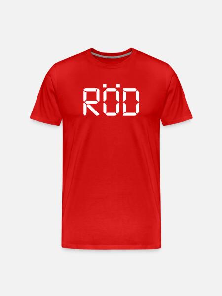 Red - LCD - Men's Premium Organic T-Shirt - red