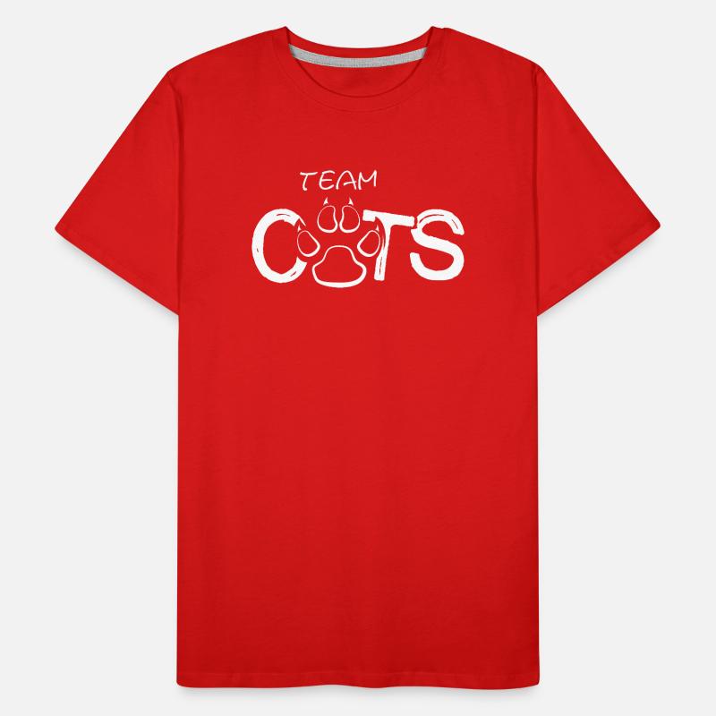 Icône de l’équipe de patte de chat illustration icône du logo T-shirt bio Premium Homme