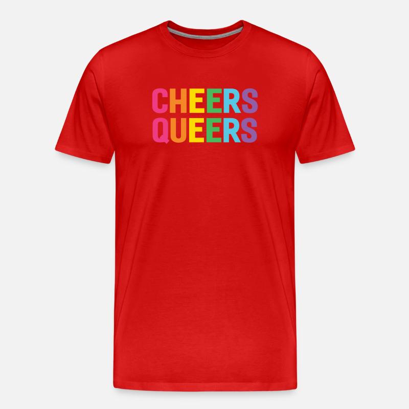 LGBTQ-Prost Queers - Männer Premium Bio T-Shirt - Rot