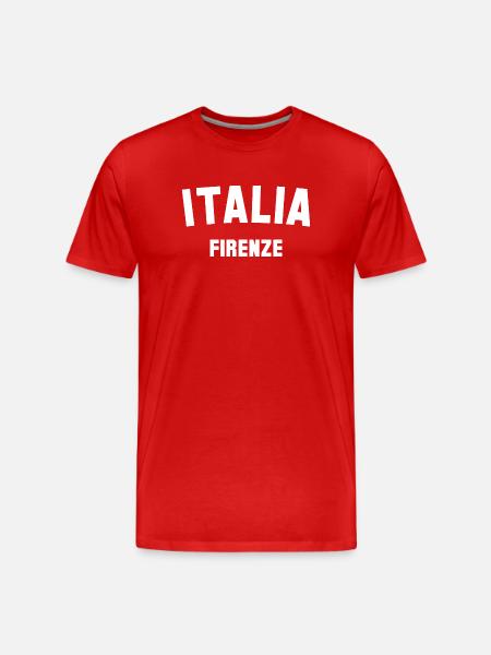 FIRENZE Italia Florence Italy - Men's Premium Organic T-Shirt - red