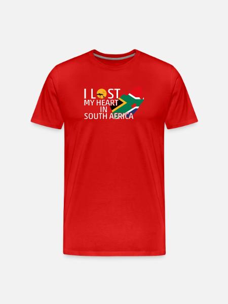 South Africa - Männer Premium Bio T-Shirt - Rot