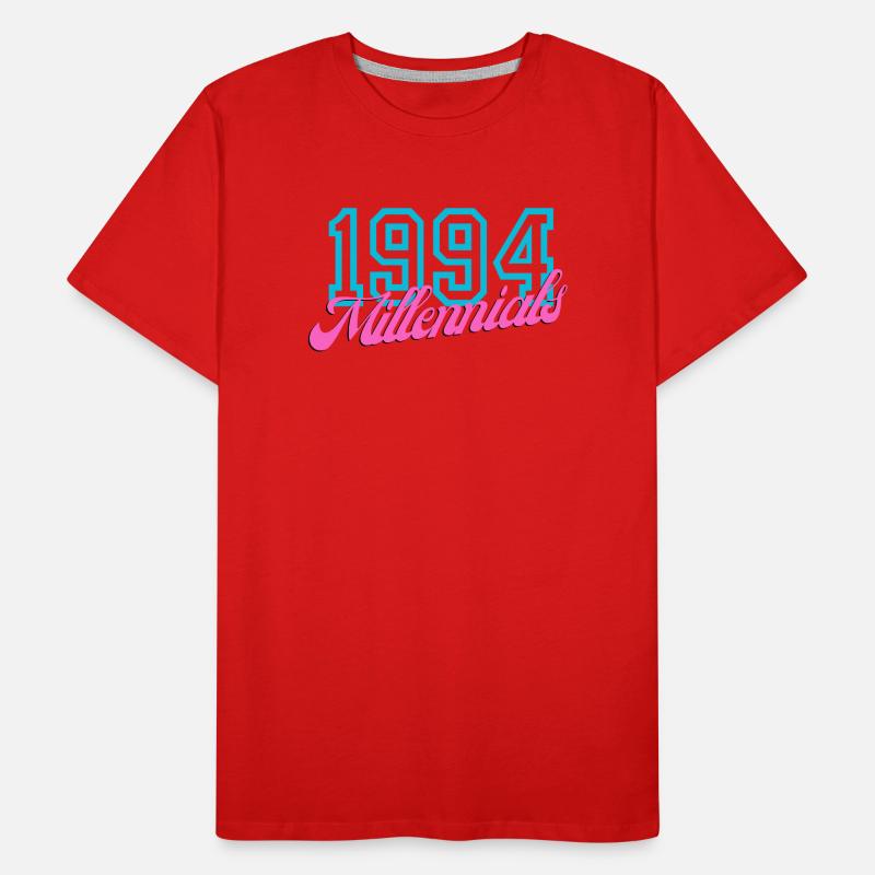 1994 Millennials Retro Datum Design Männer Premium Bio T-Shirt