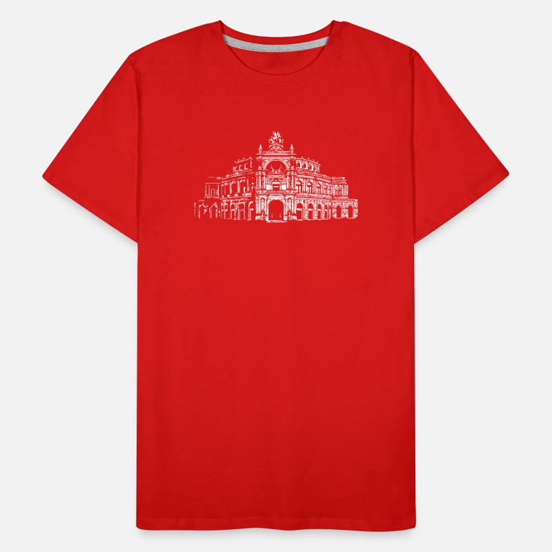 Semperoper Dresden Architektur Kunst Männer Premium Bio T-Shirt