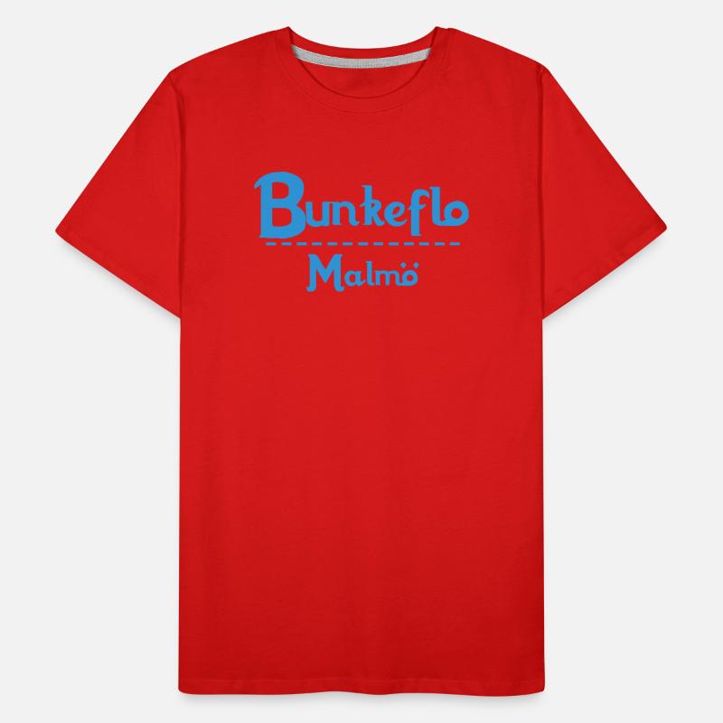 Centrum Malmö – Blue Text Design Männer Premium Bio T-Shirt