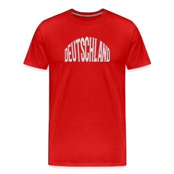 Allemagne - T-shirt bio Premium Homme - rouge - Devant - Damien (186cm)