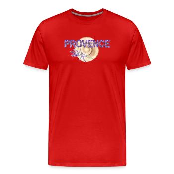 Sommer in der Provence - Männer Premium Bio T-Shirt - Rot - Vorne - Damien (186cm)