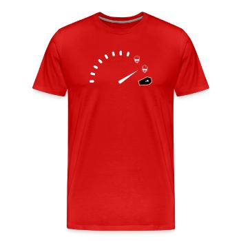 Mitternachts-Chrono-Bestattungsinstitut - Männer Premium Bio T-Shirt - Rot - Vorne - Damien (186cm)