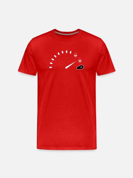 Mitternachts-Chrono-Bestattungsinstitut - Männer Premium Bio T-Shirt - Rot