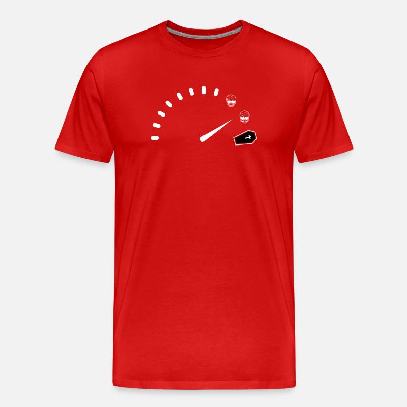 Mitternachts-Chrono-Bestattungsinstitut - Männer Premium Bio T-Shirt - Rot