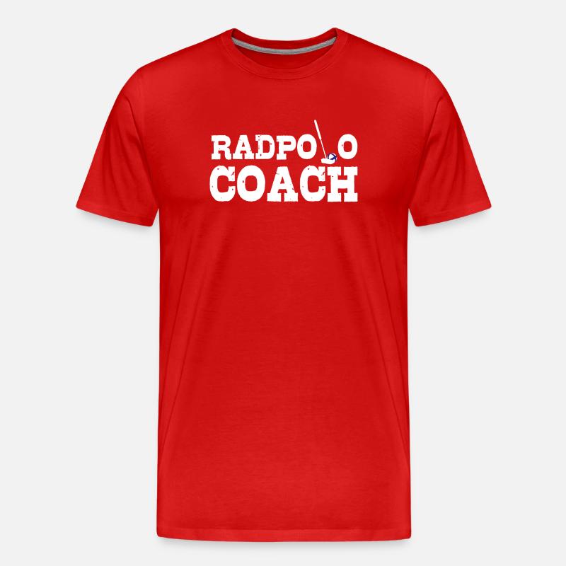 Radpolo Coach  - Männer Premium Bio T-Shirt - Rot
