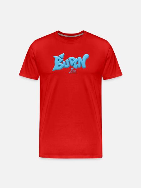 Bunz Z10 3D Font - Men's Premium Organic T-Shirt - red