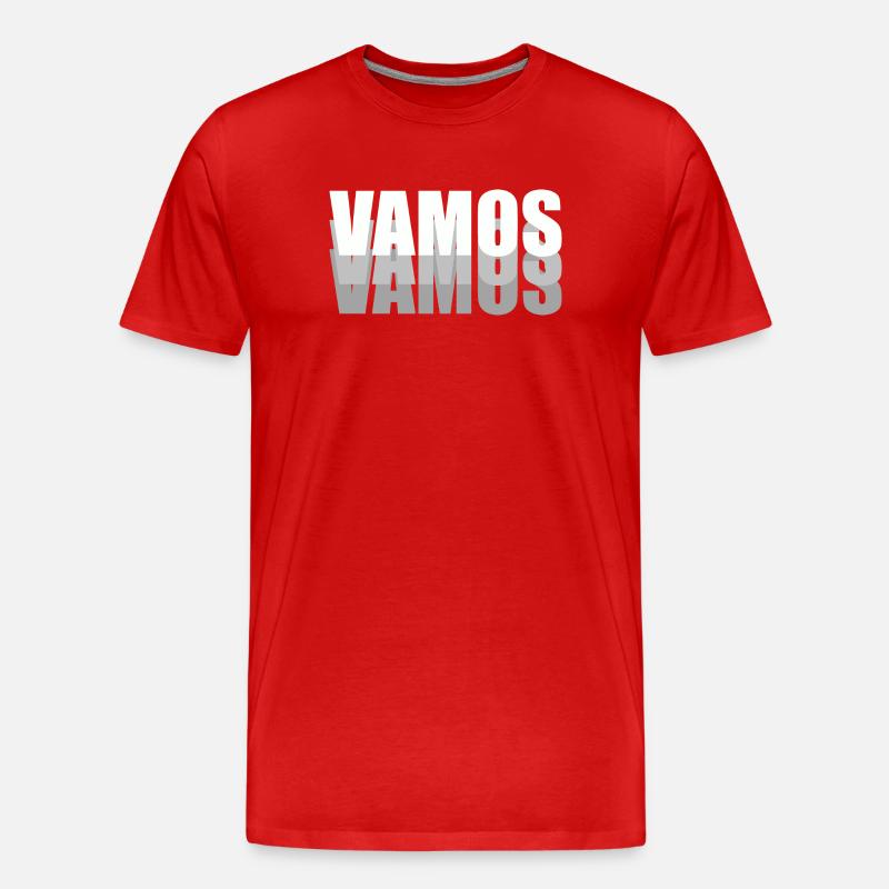 VAMOS - Männer Premium Bio T-Shirt - Rot