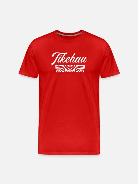 TIKEHAU (blanc) - T-shirt bio Premium Homme - rouge