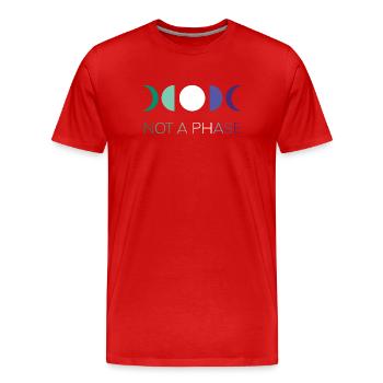 LGBTQ Pride Month - Keine Phase - Schwule - Männer Premium Bio T-Shirt - Rot - Vorne - Damien (186cm)