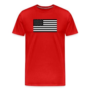 THE AMERICAN FLAG - Men's Premium Organic T-Shirt - red - Front - Damien (186cm)