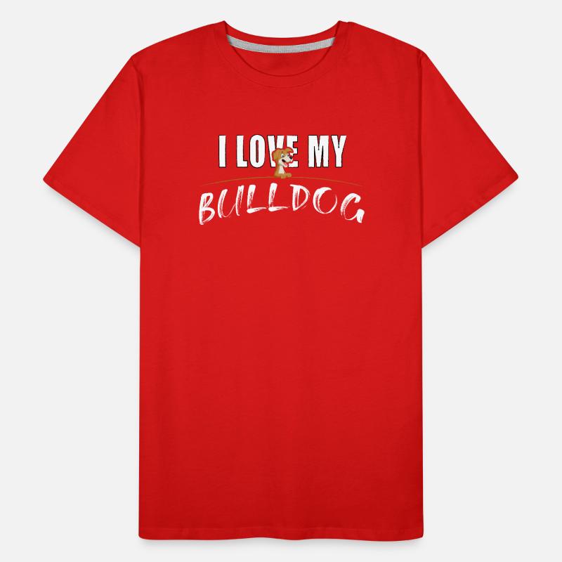J’adore mon bouledogue T-shirt bio Premium Homme