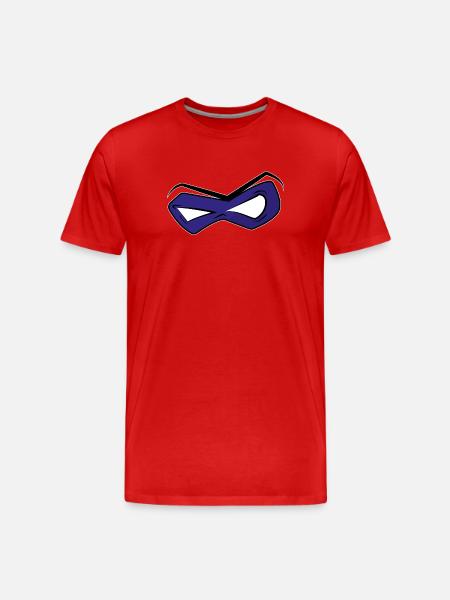 Masque Bleu Intense - T-shirt bio Premium Homme - rouge