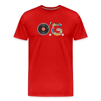 O.G. Original Gangsta Old School Hip Hop Ikone - Männer Premium Bio T-Shirt - Rot - Vorne - Damien (186cm)