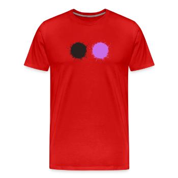 Black Purple - Men's Premium Organic T-Shirt - red - Front - Damien (186cm)
