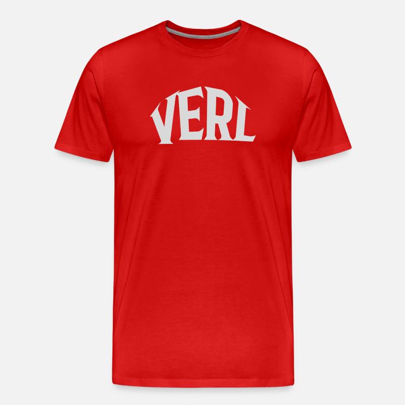 Verl - Männer Premium Bio T-Shirt - Rot