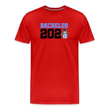 Licence 2026 Diplôme de Licence - T-shirt bio Premium Homme - rouge - Devant - Damien (186cm)